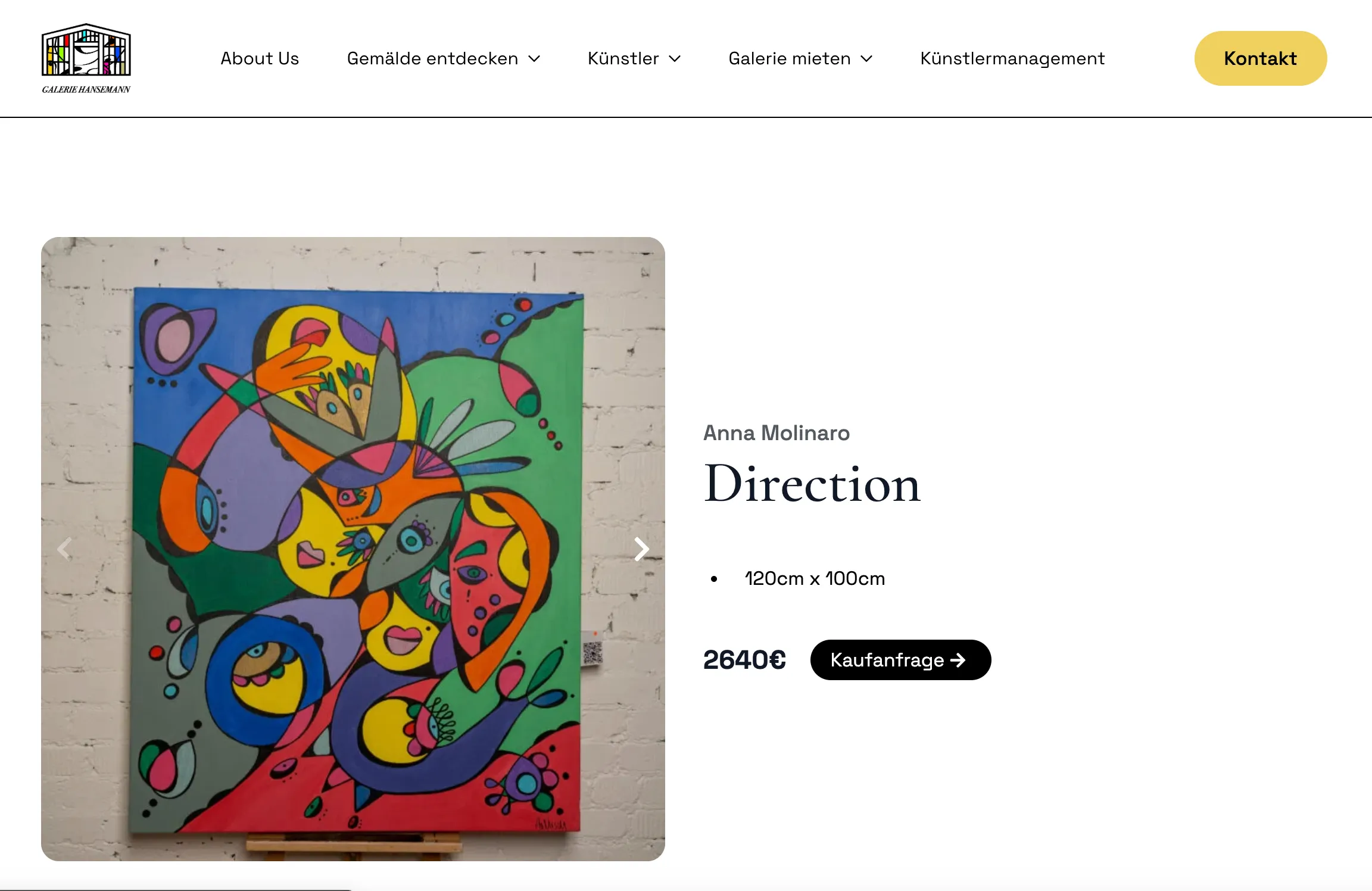 Galerie Hansemann - Online-Shop für Premium-Kunst und Ticketsystem