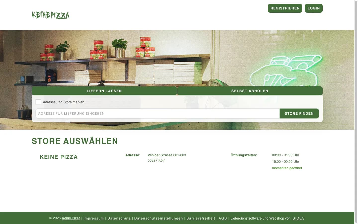 KeinePizza - Digitalisierte Pizzeria in Köln