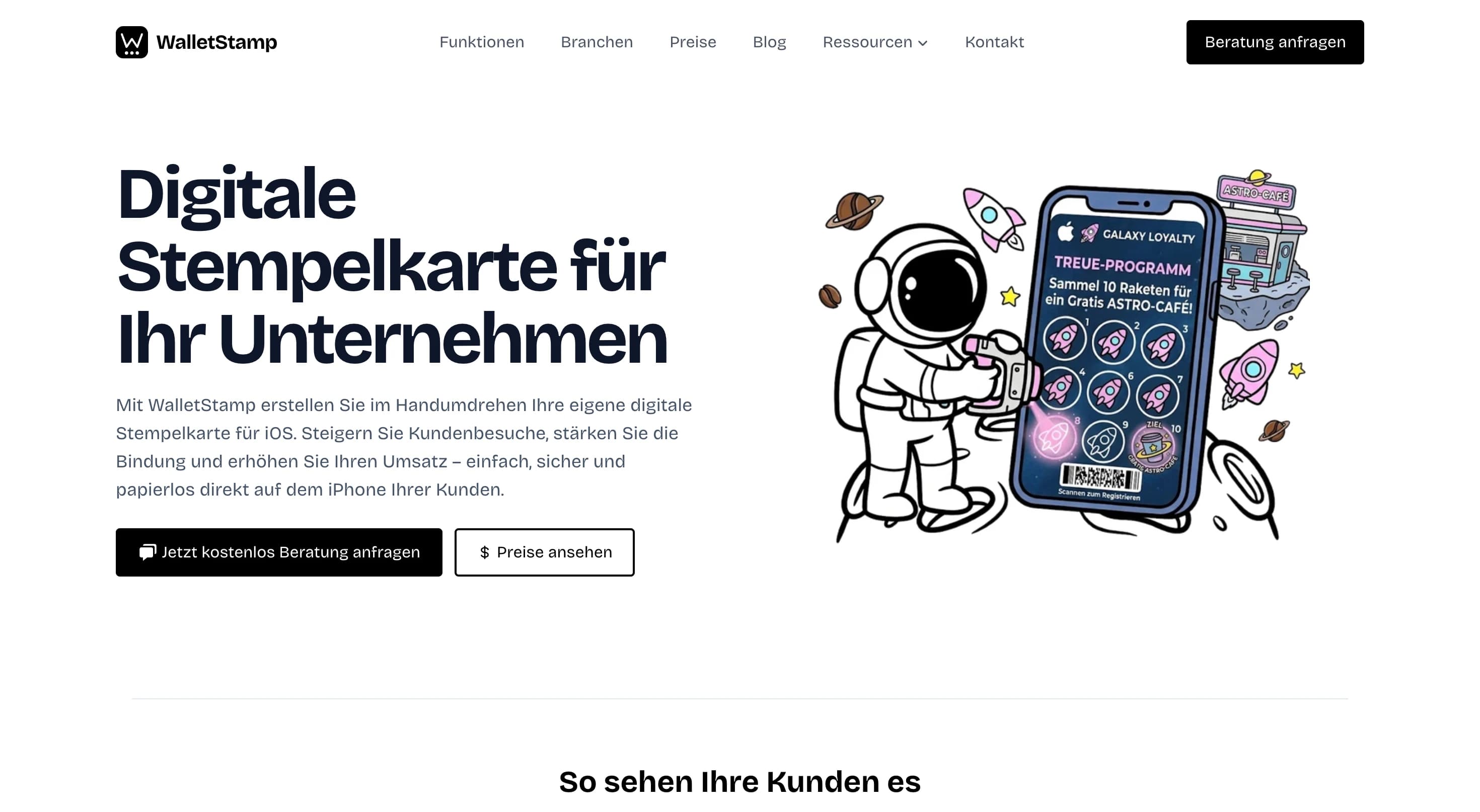 WalletStamp – Digitale Stempelkarte für iOS direkt in der Apple Wallet